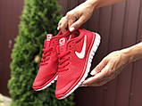 Кросівки жіночі Nike Free Run 3.0 червоні з білим, фото 2
