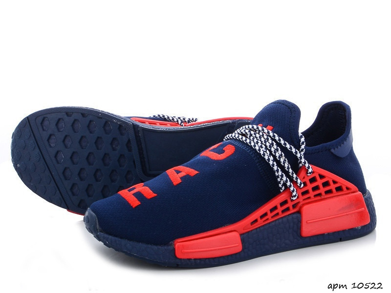 Кросівки чоловічі Adidas NMD Human RACE сині з червоним