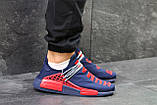 Кросівки чоловічі Adidas NMD Human RACE сині з червоним, фото 7