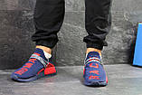 Кросівки чоловічі Adidas NMD Human RACE сині з червоним, фото 8