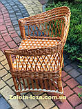 Плетене крісло з лози « Заплетена коса» Арт: 0773, фото 2