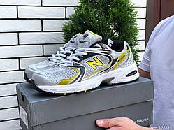 Кросівки чоловічі New Balance Abzorb 530 сірі з жовтим Chower біланс абзорб демісезонні