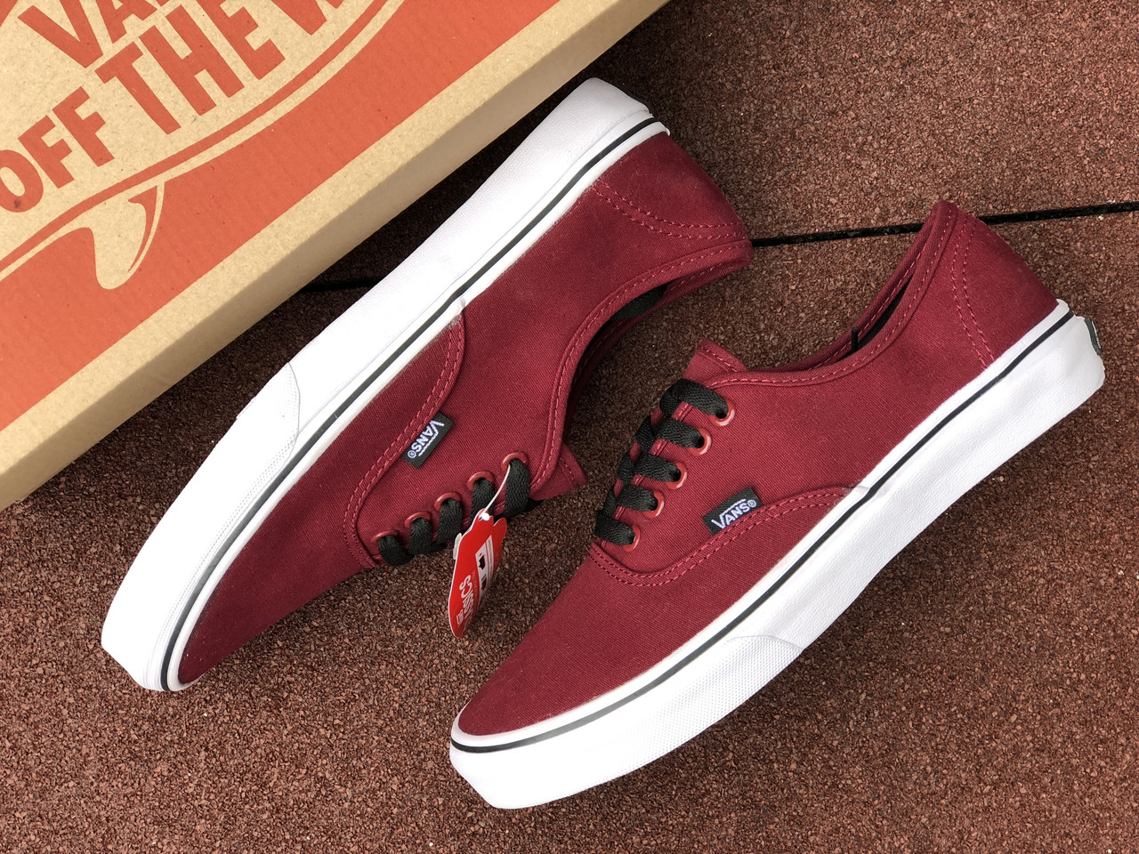 Кеди чоловічі Vans бордові