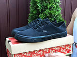 Кеди чоловічі Vans чорні, фото 6