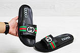 Шльопанці чоловічі Gucci чорні 40, фото 3