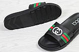 Шльопанці чоловічі Gucci чорні 40, фото 5