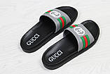 Шльопанці чоловічі Gucci сірі 40, фото 4