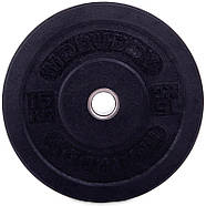 Диски 51 мм 15 кг (диски) бамперні для кросфіту Zelart Bumper Plates, фото 3