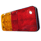 Ліхтар LED задній універсальний 148 х 78 х 22; 12V; 8 led діодів; + 30 см провід, фото 7