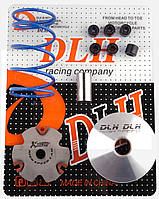 Варіатор передній (тюнінг) Honda DIO AF27 "DLH" (+палець, ролики 6 шт., пружина торкрайвера)