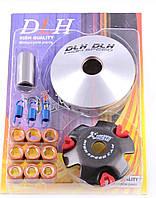 Варіатор передній (тюнінг) Honda DIO AF34 "DLH" (ролики латунь 9 шт., палець, пружини зчеплення)