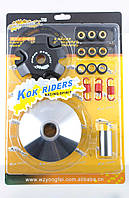 Варіатор передній (тюнінг) Honda LEAD AF48 "KOK RIDERS" (ролики, палець, пружини, ковзали)