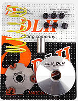 Варіатор передній (тюнінг) Suzuki AD100 "DLH" (+палець, ролики 6 шт., пружина торкрайвера)