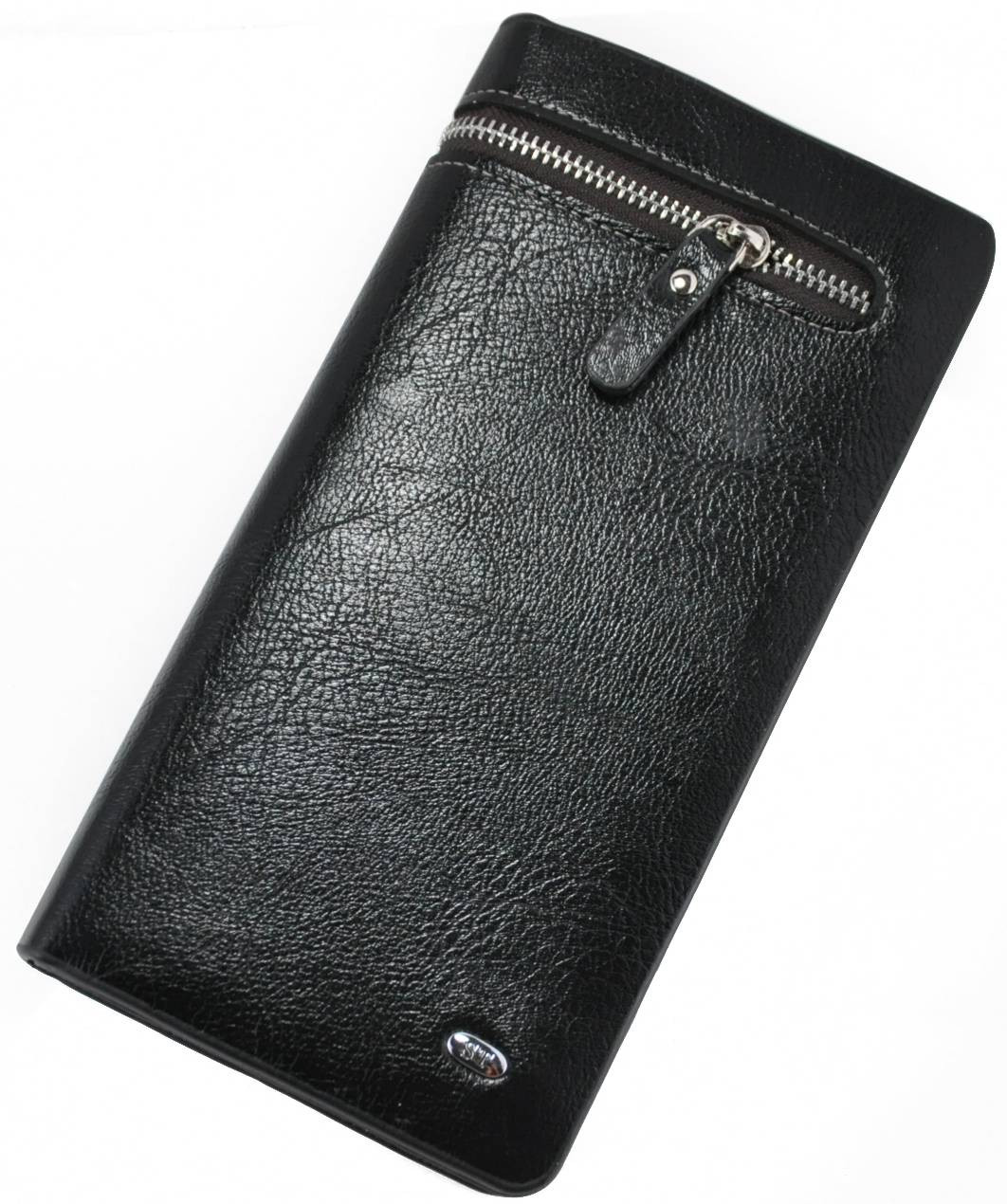 Чоловічий клатч Zipper чорна, фото 1
