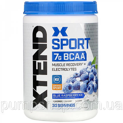 Амінокислоти Scivation BCAA Xtend Sport 345 г (30 порц). ( смак полуниці + ківі ), фото 1