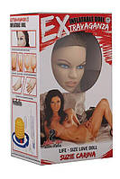 Надувна лялька з реалістичним обличчям EXTRAVAGANZA — SUZIE CARINA, 510718