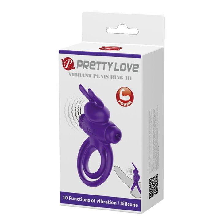 Кільце ерекційне серії Pretty Love "Vibrant penis ring III "BI-210206-1