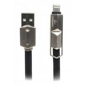 Дата кабель USB 2.0 AM to Micro 5P 1.8m кутовий Cablexpert (CCPB-ML-USB-05BK)