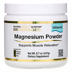 Магній-цитрат California Gold Nutrition Magnesium Powder 283 г (113 порц.)