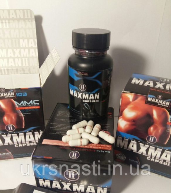 Препарат для поліпшення потенції Максмен Maxman 2 60 капсул Засіб для посилення потенції, фото 1
