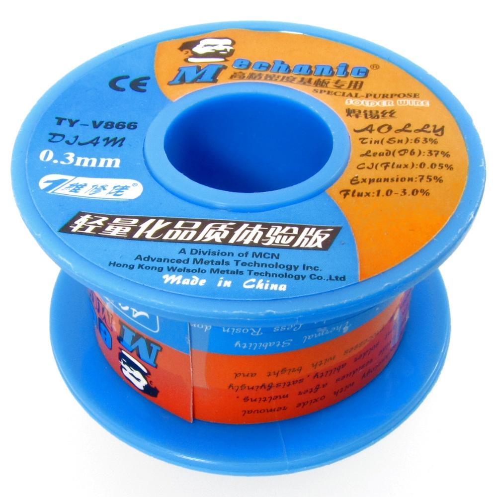 DR Припій Mechanic TY-V866 0,3 мм, 40 г, Sn 63%, Pb 37%, фото 1