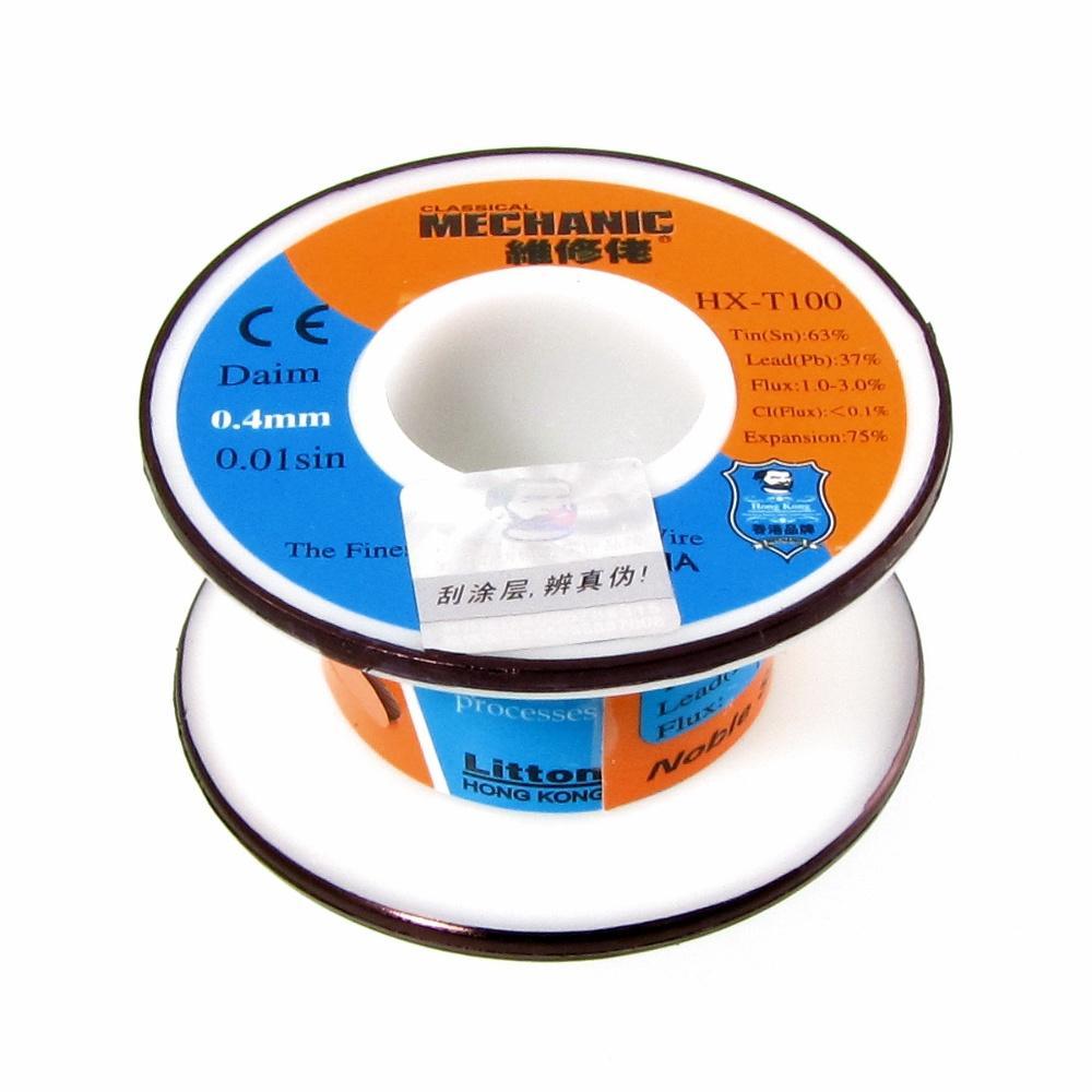 DR Припій Mechanic HX-T100 0,4 мм, 55 г, Sn 63%, Pb 37%, фото 1