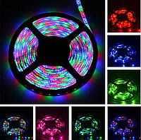 Світлодіодна стрічка LEDTech RGB 2835 60led/м 12v ip20 RGB багатобарвна