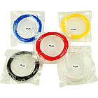 DR Набір пластику для 3D-друку PLA, L = 5 м x 5 кольорів, d = 1.75 мм, 0.100 кг, t плавлення 185-210 гр. C, фото 2