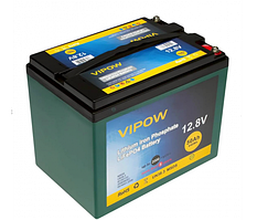 Акумуляторна батарея Vipow LiFePO4 12,8V 50Ah з вбудованою ВМS платою 40A