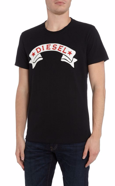 Мужская Футболка черная Diesel Star Banner