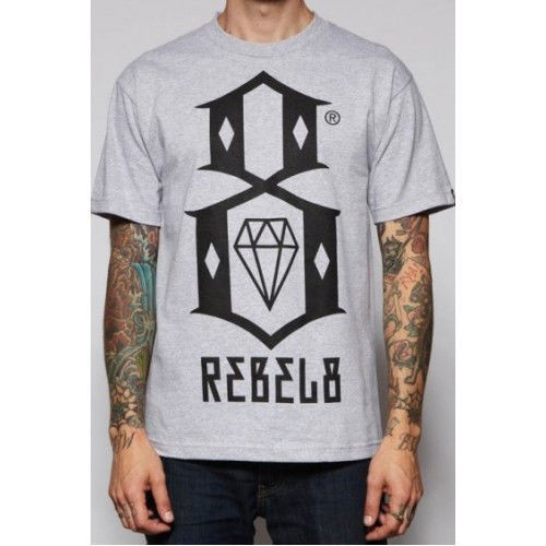 Футболка чоловіча сіра Rebel 8