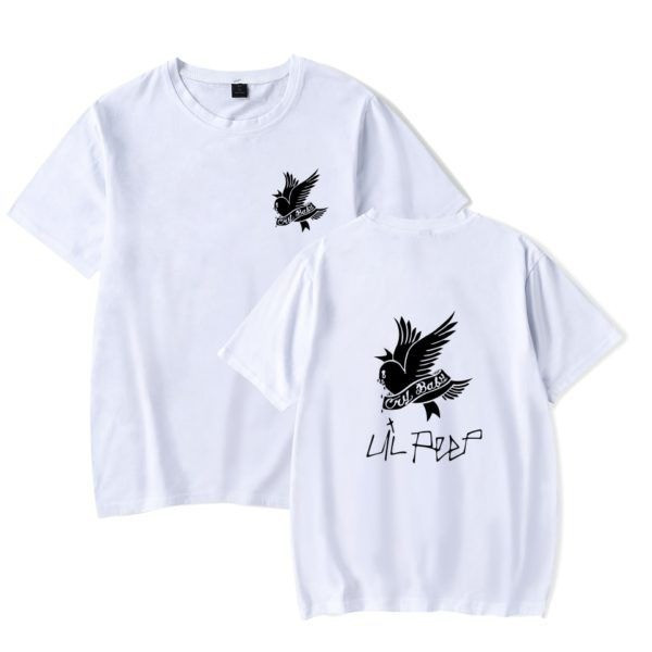 Футболка Lil Peep CRYBABY Bird белая унисекс