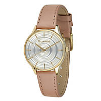 Часы наручные Guardo B01253(1)-3 Brown-Gold-White