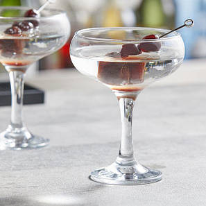 Набір шампанок-блюдець Pasabahce Бістро 275мл * 6шт (44136), фото 1