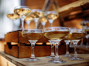 Набір шампанок-блюдець Pasabahce Бістро 275мл * 6шт (44136), фото 2