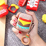 Мультяшний чохол для навушників Burger для Apple AirPods 1/2, фото 4