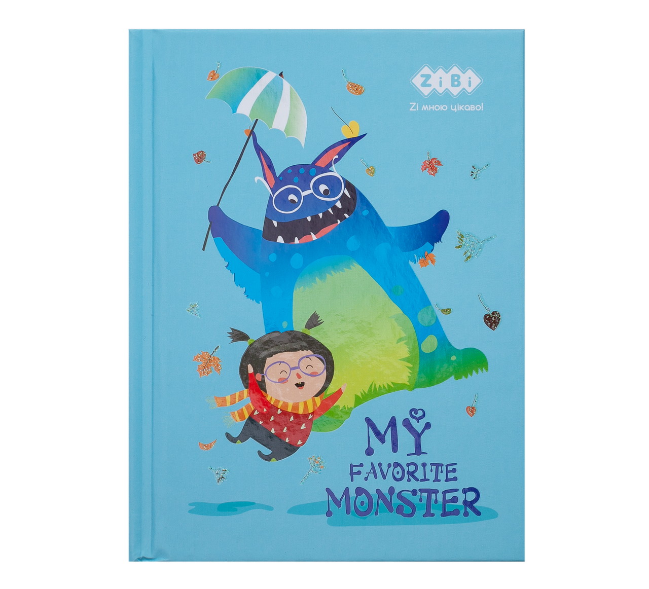 Блокнот А6 64арк клітинка ZIBI MONSTER ZB.12716-14 тверда обкладинка блакитний