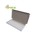 Коробка картонна самозбірна 365х190х27 мм біла мікрогофрокартон, фото 2