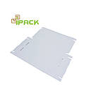 Коробка картонна самозбірна 365х190х27 мм біла мікрогофрокартон, фото 3