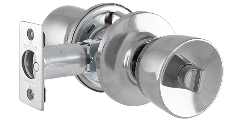 Замок врізний TESA KNOBSET 3500U0 3KEY з ручками TULIP хром полірований (Іспанія)