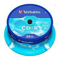 CD-R Verbatim (43432) 700MB 52x Cake, 25шт Extra Protection