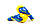 Боксерські рукавиці PowerPlay 3021 Ukraine Жовто-Сині 16 унцій, фото 4