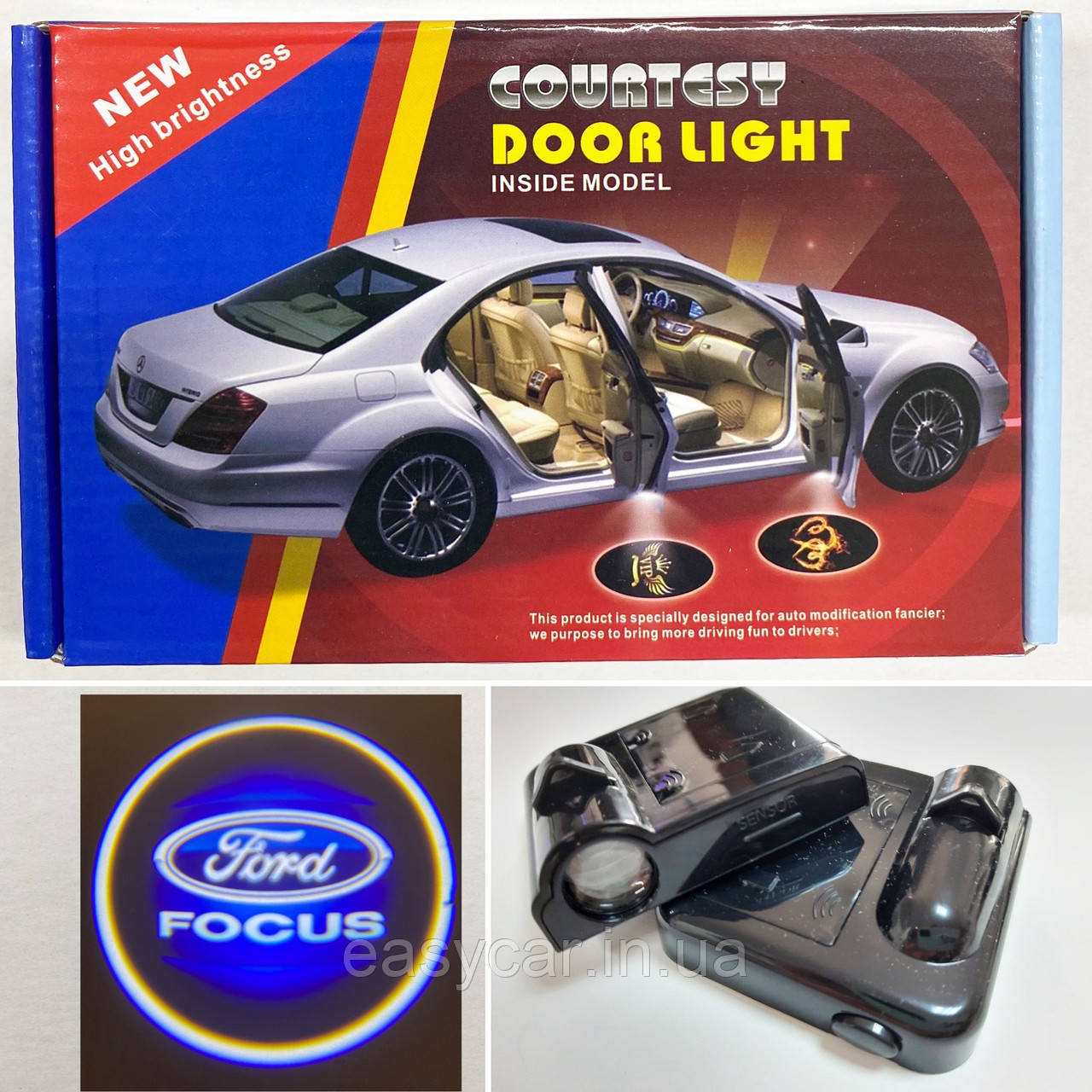 Логотип підсвічування двері Форд Фокус Lazer door logo light FORD FOCUS, фото 1
