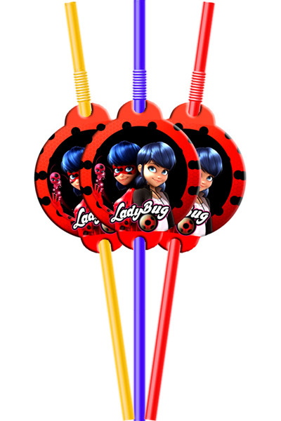 "Супер дівчина" - Трубочки "Асорті" (упаковка 8 шт), фото 1