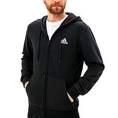 Толстовка чоловіча Adidas M BL ft fz Hd чорна GK9044, фото 3