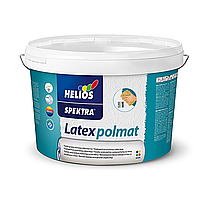 Інтер'єрна латексна фарба Helios Spektra Latex Polmat стійка до миття 10л