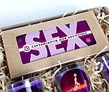 Подарунок для пари "Вечір при свічках": сертифікати з пікантними завданнями, три свічки (з написами і позами), фото 2