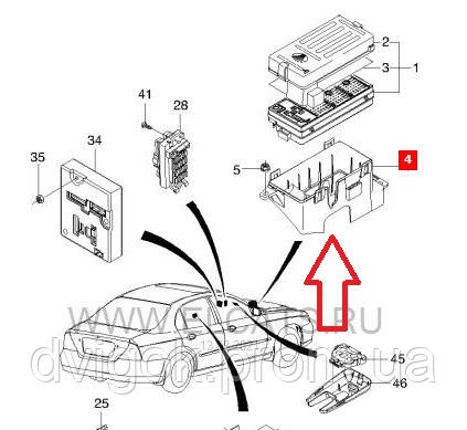 Корпус блока предохранителей Chevrolet Evanda - фото 4 - id-p1460179748
