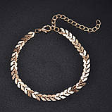 Браслет на ногу колосок у формі змійки колосся, фото 5