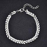 Браслет на ногу колосок у формі змійки колосся, фото 4